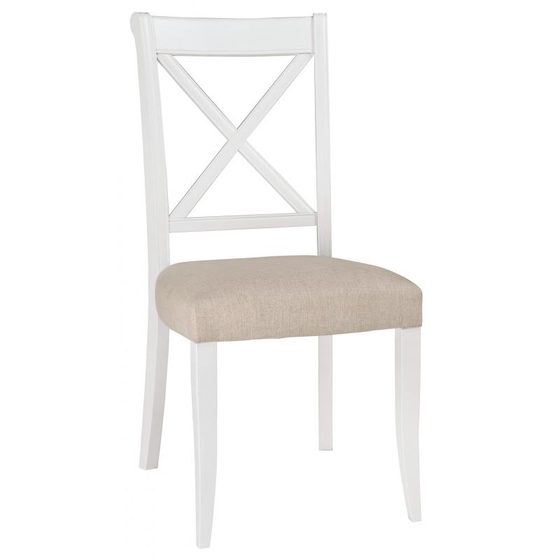 Washington Two Tone X Back Dining Chair - Sand Fabric
